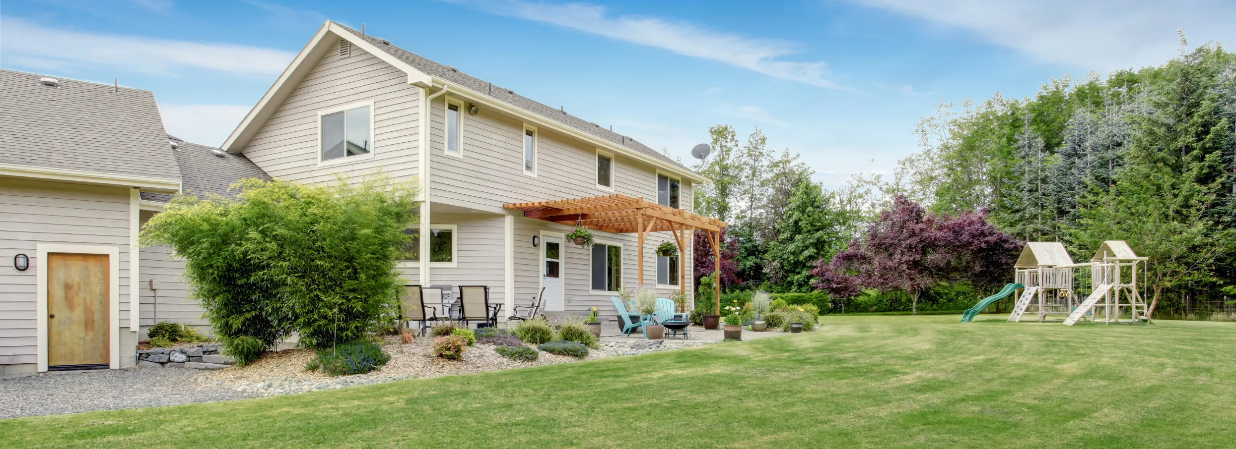 Backyard area prepared before prefab ADU installation in Los Angeles
